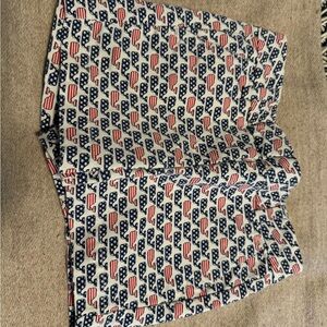 Vineyard Vines Whale Print Shorts - Red, White, Blue